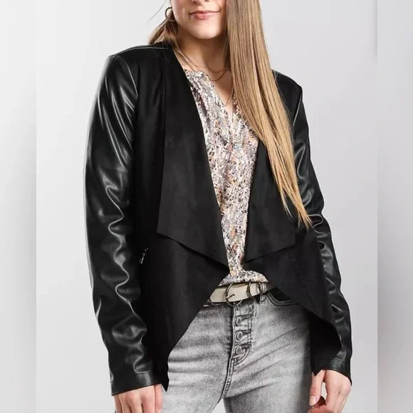 Vigoss | Jackets & Coats | Vigoss Textured Faux Leather Jacket | Poshmark